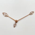 horloge murale aiguille bois moderne marron clair minimaliste quartz remplacement aiguilles montre