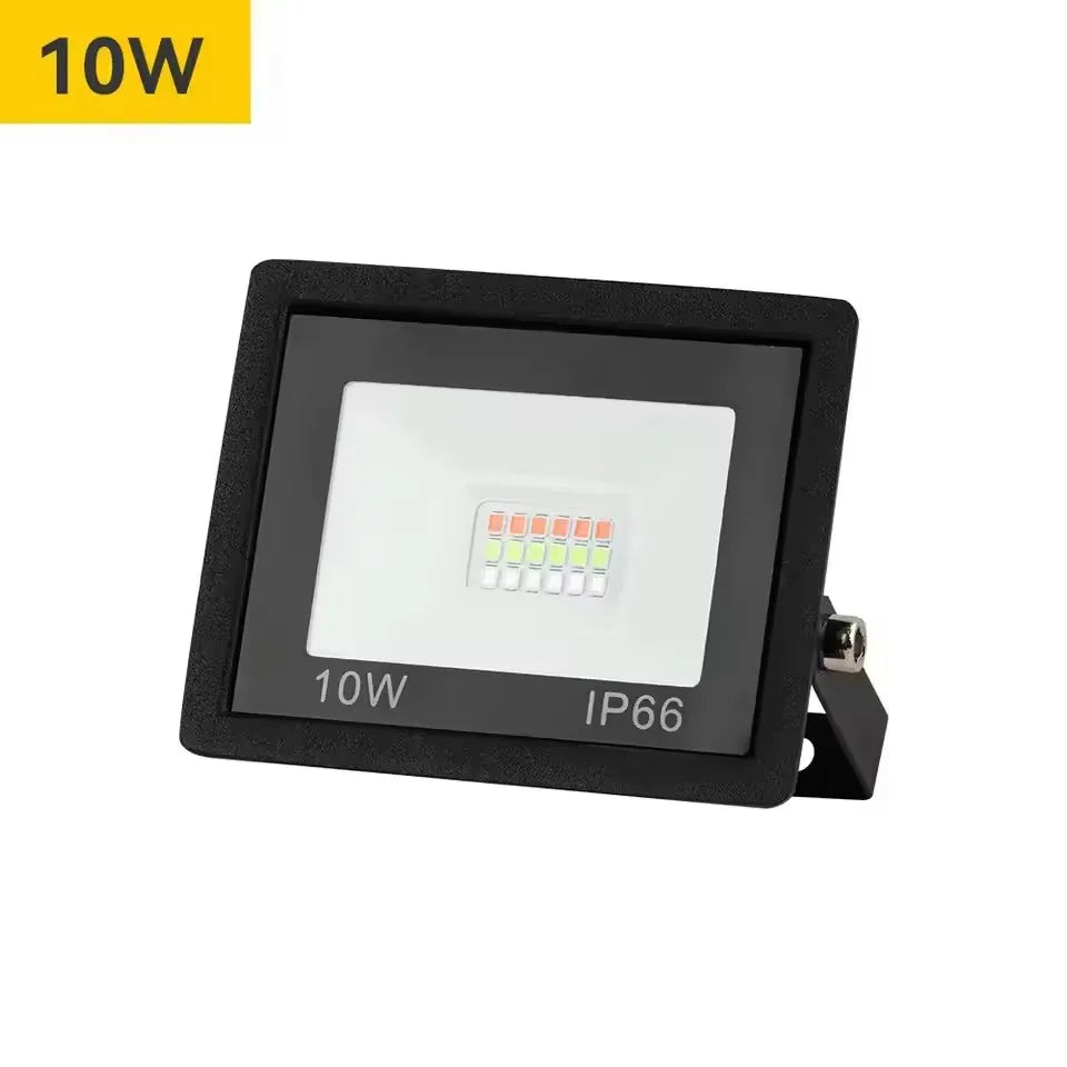 projecteur led rgb étanche ip66 moderne télécommande 110v 220v 10w 30w 50w 100w