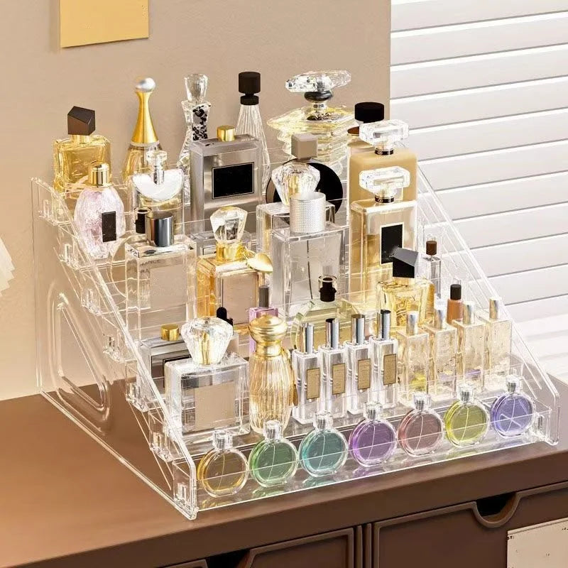 rangement transparent moderne multinefs cosmétiques medicaments bouteilles organisation acrylique deco ordre