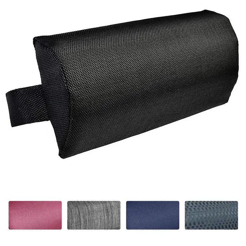 coussin chaise longue toile coton latex mémoire forme ronde ceinture élastique couleur beige noir