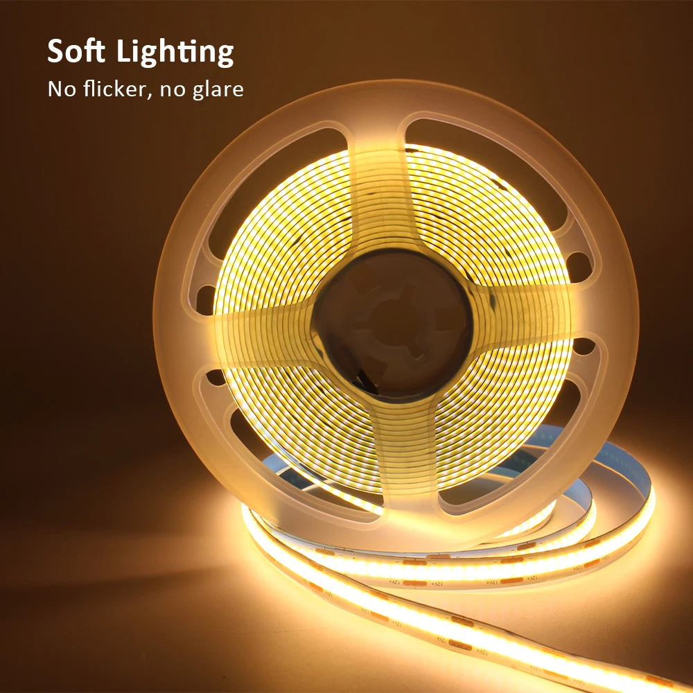 ruban led flexible 12v 3000k 4000k 6000k dimmable decoration maison moderne
