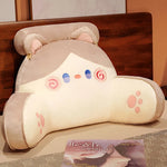 oreiller animal forme chat chien doux peluche enfantin confortable mémoire foam