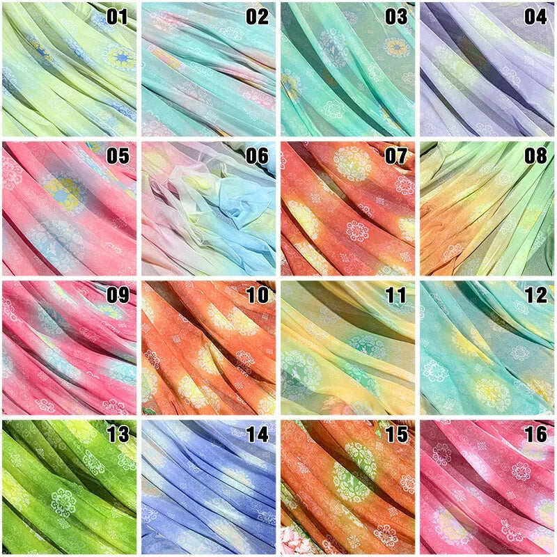tissu polyester acrylique fleurs motifs floraux classique chinois haute absorption bricolage decoration 50x150cm aramide