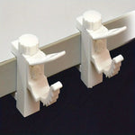 supports rideau blancs modernes clips opaques durables facile décoration intérieure