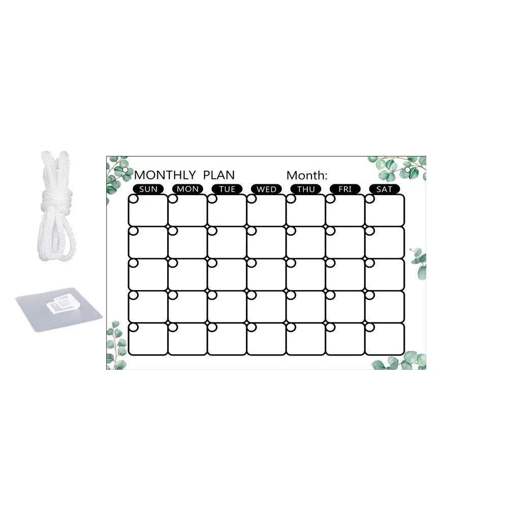 tableau blanc effaçable moderne motifs floraux crochets métalliques transparent marques blancs rouges grille dimensions