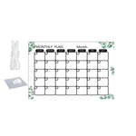 tableau blanc effaçable moderne motifs floraux crochets métalliques transparent marques blancs rouges grille dimensions