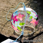 cloches vent transparentes motifs floraux décoratives japonaises artisanales chambre decoration