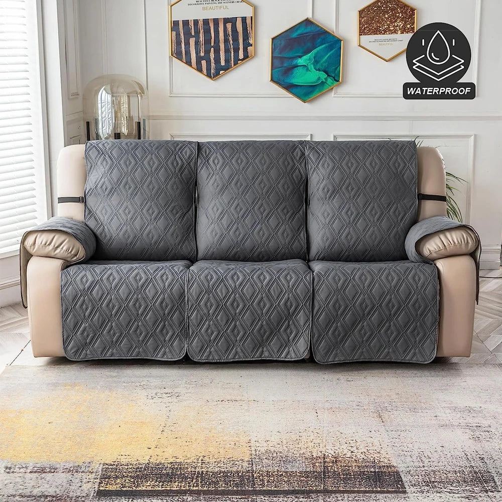 housses canapé gris diamant moderne élastique boucle poche lavable machine