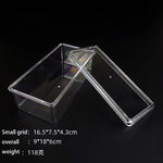 boîtes rangement bijoux transparentes modernes réutilisables pliables compartimentées petites artisanat objets