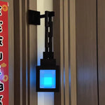 lanterne murale moderne blocs pixelisés couleurs vives minecraft transparente télécommande