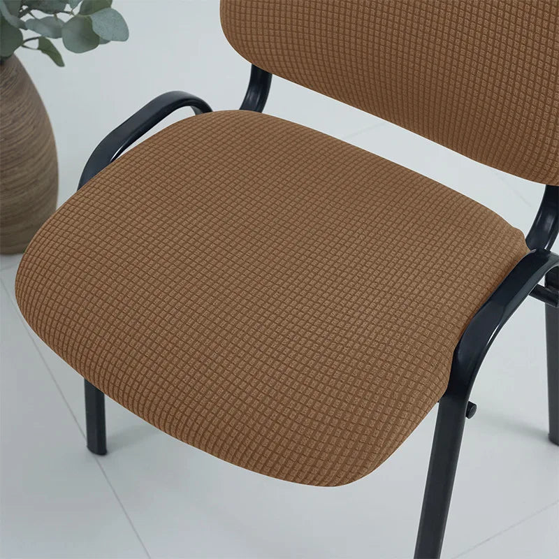 housses chaise tissu carreaux polyester coton élasthanne moderne jaune gris vert marron bleu mariage