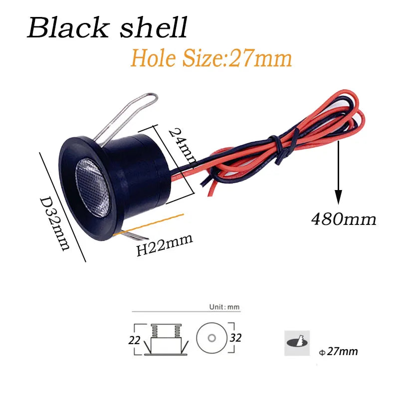projecteur led extérieur étanche ip65 12v 1w 2w argent noir modernes