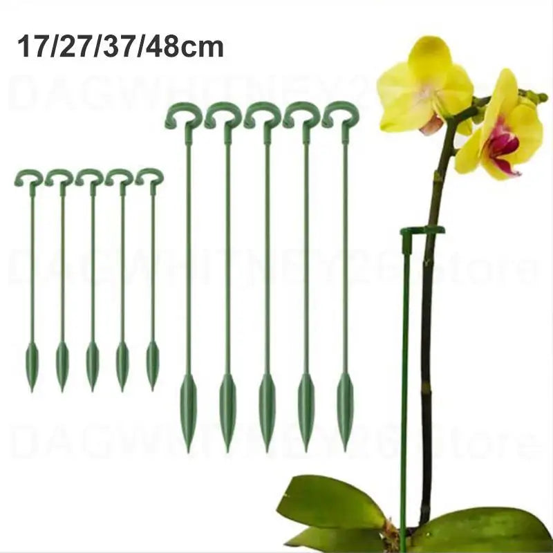 supports plantes tiges vertes modernes 17cm 27cm 37cm 48cm eyelets plastique minimalistes