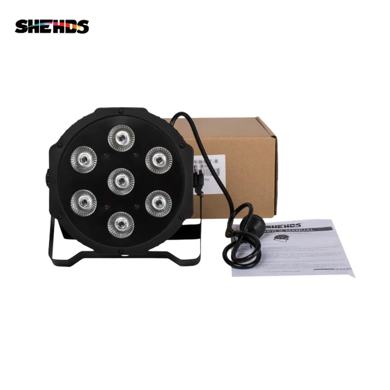 projecteur led noir moderne canaux rgbw 4in1 7x12w dmx scène dj