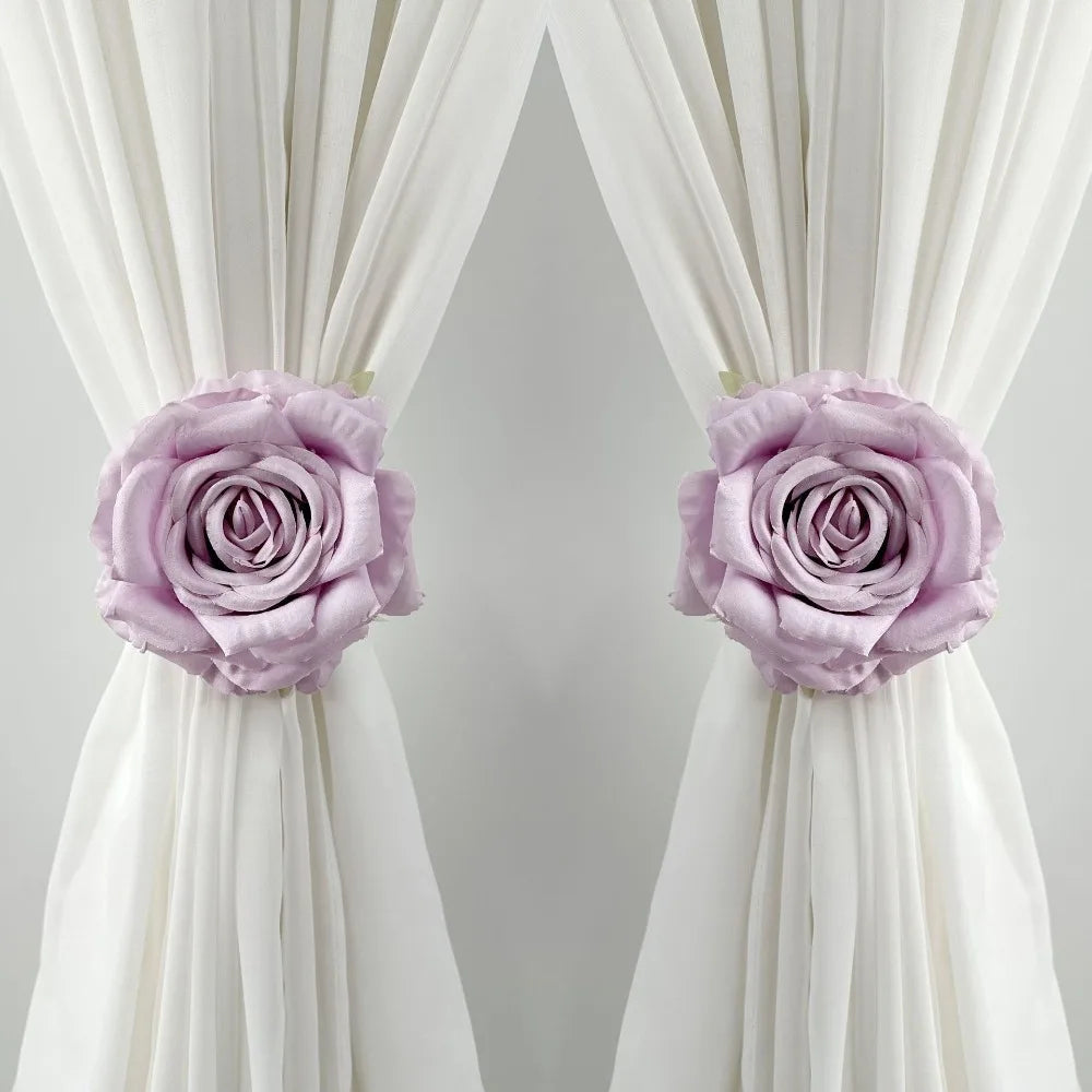 rideaux blancs velours roses classiques bleus rouges violets roses tissu