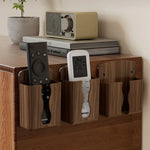 support mural adhésif bois grainé moderne rangement téléphone télécommande chambre salle bain