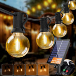 guirlande lumineuse solaire extérieure ampoules led transparentes vintage jardin noëlintérieur