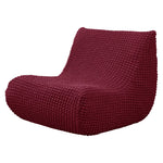 Housse fauteuil moderne crème texture relief lavable 30x60x70cm