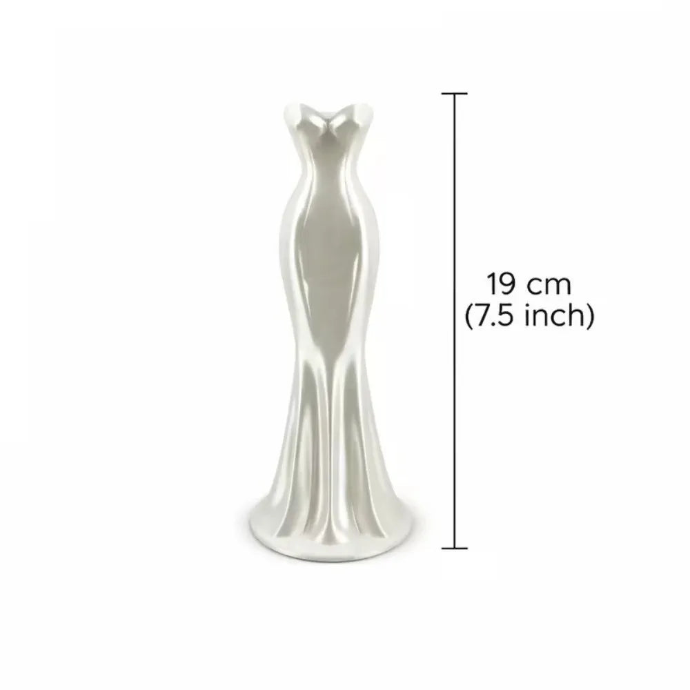 vase contemporain forme robe couleur blanc rose violet bleu rouge minimaliste élégant 19cm