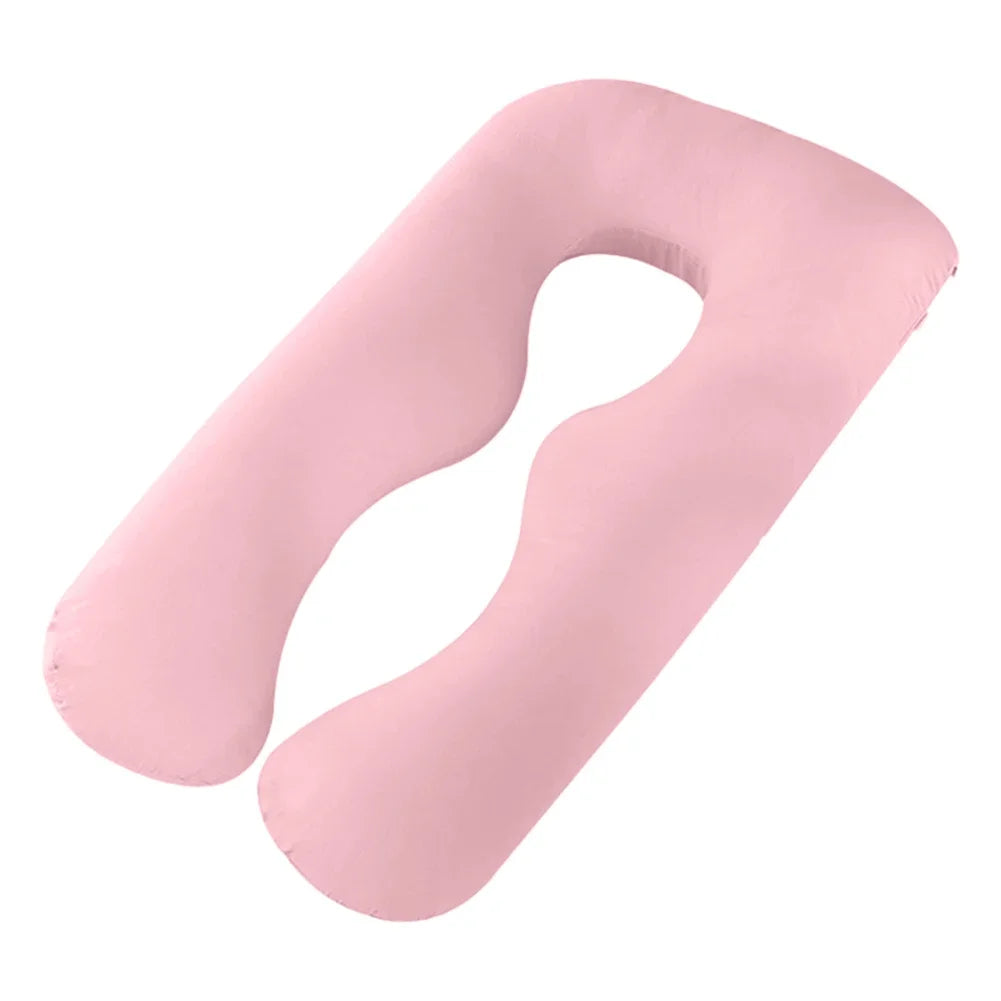 coussin maternité rose uni confortable blanc marron 70x130cm respectueux environnement