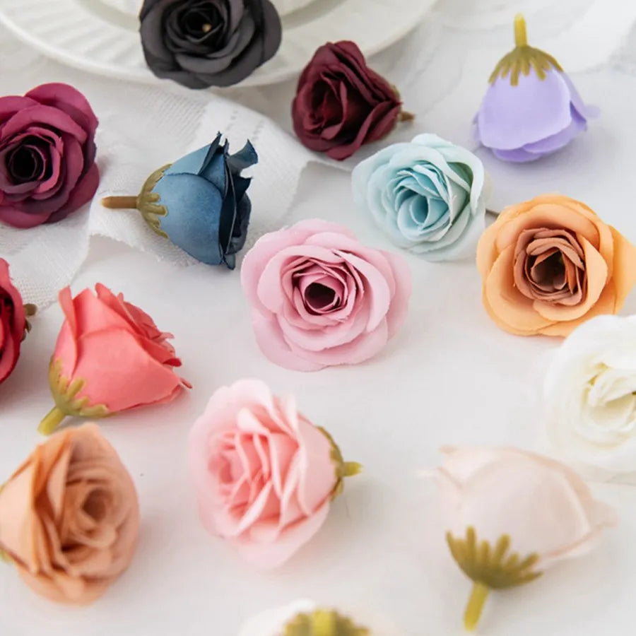 fleurs artificielles roses classiques romantiques décoration intérieure mariage anniversaire baby shower