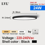 plafonnier led grain bois blanc moderne éclairage domestique cuisine chambre couleurs variable vis