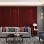 rideau moderne rouge bordeaux orange vert foncé gris