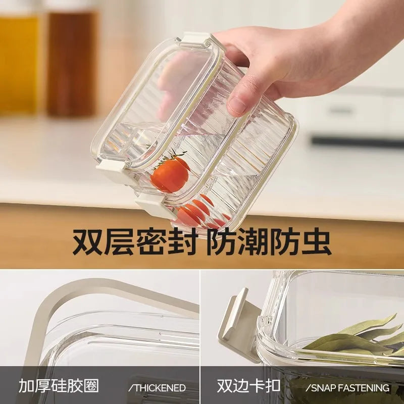 boîtes conservation alimentaires transparentes réutilisables modernes compartiments pliables