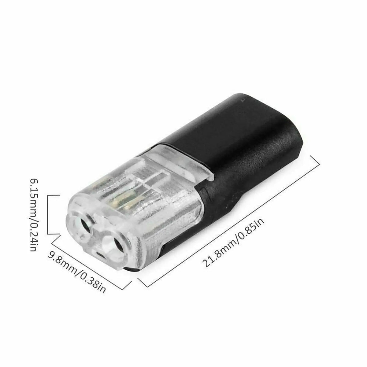 connecteurs câble noir transparent rondelles métalliques pratique led 20pcs 30pcs 40pcs 50pcs
