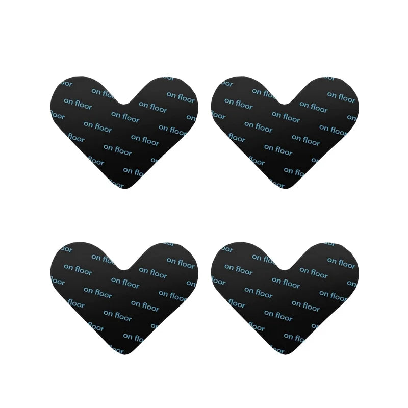anti dérapants tapis motif géométrique moderne adhésif double face réutilisables 12 pièces noir gris