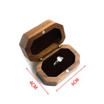 boîte bijoux bois marron classique dorés coussin blanc bague mariage packaging cadeau