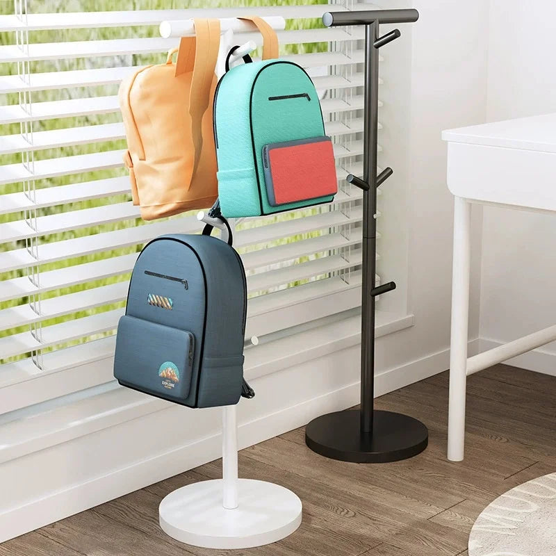 rangement sacs dos porte manteau blanc noir moderne minimaliste abeille montagnes transparent
