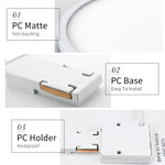 plafonnier led moderne blanc mat économique 18w 18cm sans scintillementflux lumineux