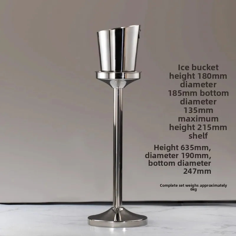 seau glace martelé support trépied métal argent doré vin champagne bar