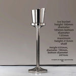 seau glace martelé support trépied métal argent doré vin champagne bar