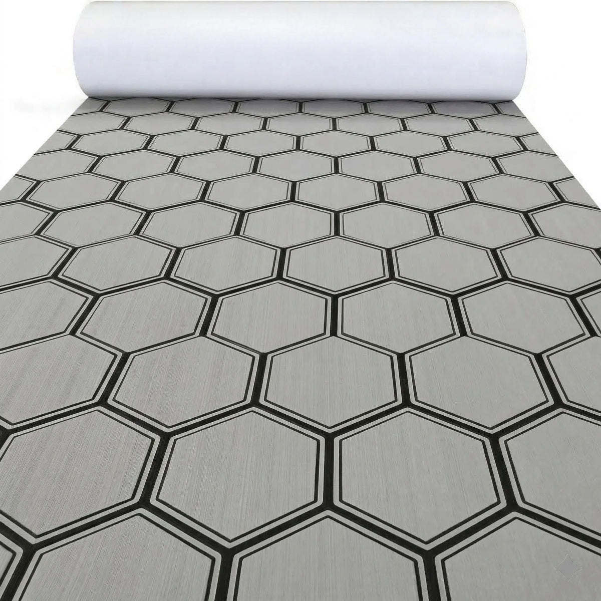 tapis sol mousse eva hexagon noir vert moderne antidérapant adhésif camping surf