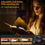 lampe led rechargeable sans fil pince ajustable interrupteur tactile lumière portable moderne noire