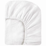 drap housse lit bébé coton polyester 130x70cm uni beige clair moderne ans