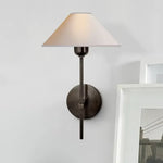 lampe murale conique abatjour opaque moderne minimaliste or blanc gris beige vert