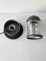lampe table moderne transparente noir sans ampoule industrielle e27 led aluminium ip65