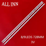 bande led blanc connecteurs cables moderne 728mm 3v lcd télévision remplacement đèn led trắng