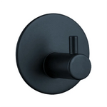 porte serviettes moderne minimaliste acier inoxydable finition polie noir argenté rondelles adhésives