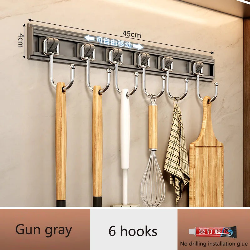 rangements cuisine porte ustensiles clips magnétiques couteau fourchette cuillère batteur planche découper moderne fonctionnel