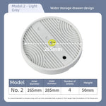 plateau fleur mobile rayures concaves convexes roulettes robuste durable moderneintérieur decoration gris beige