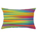 coussin rectangulaire géométrique multicolore décoration intérieure moderne polyester confortable 30x50cm fixations