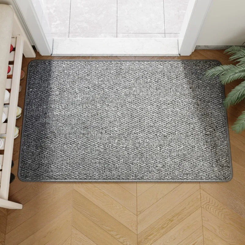 tapis extérieur résistant antidérapant moderne 50x80cm 60x120cm 40x60cm texture tissée beigeclair chambre