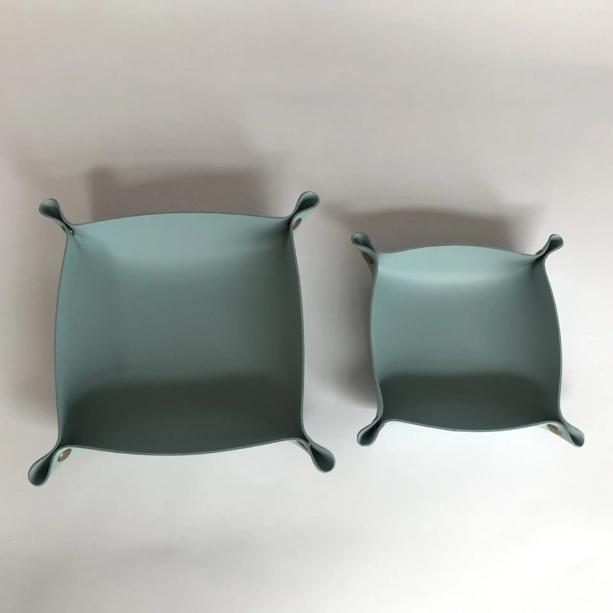 plateau rangement pliable simili cuir clés bijoux accessoires moderne
