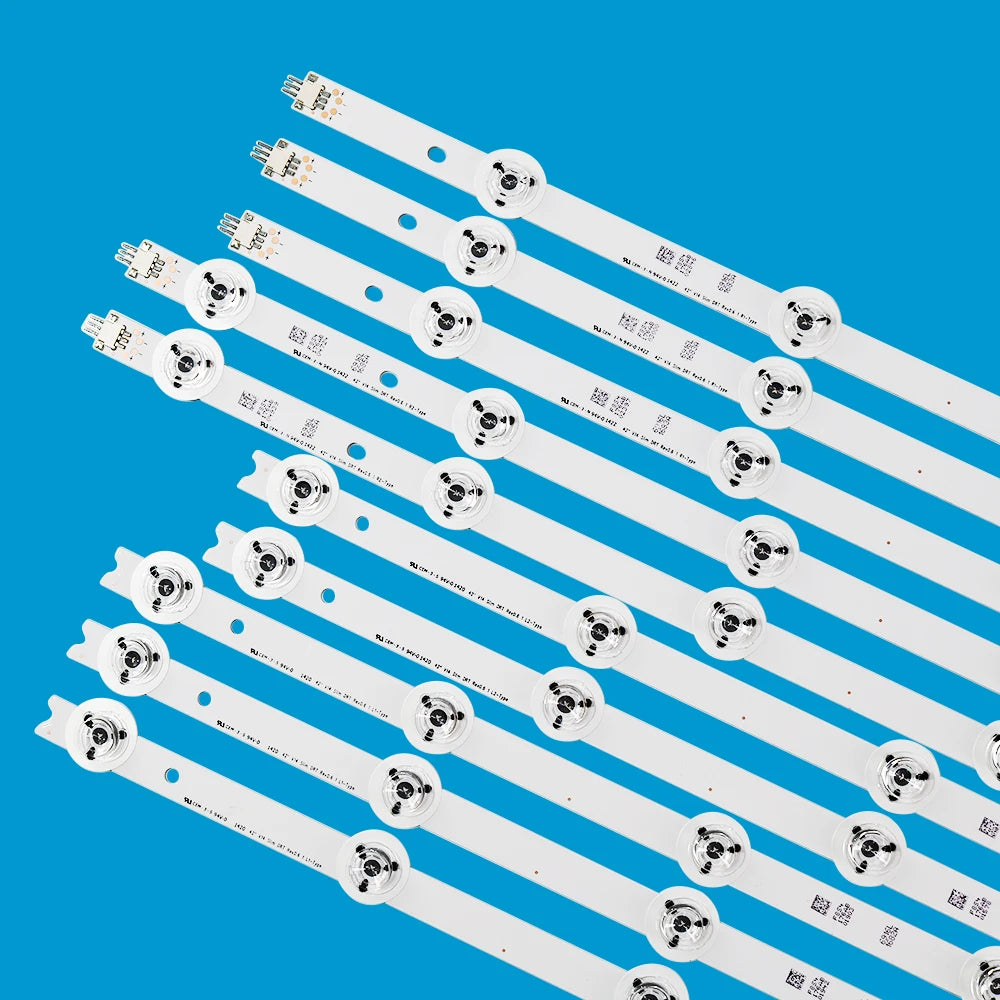 ruban led blanc connecteurs électriques étiquettes qr codes modernes réparation télévision