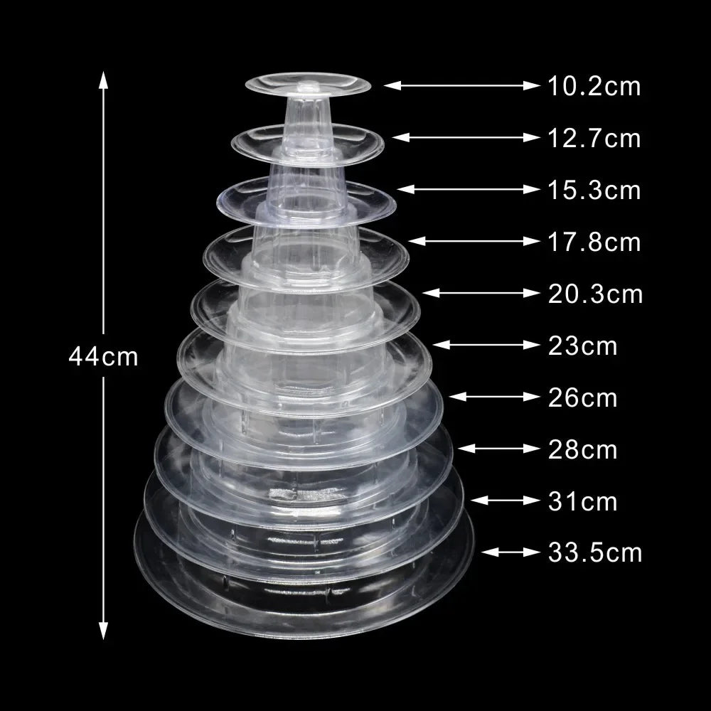 support macarons transparent moderne stand gâteaux mariage anniversaire décoration ustensiles cuisine six niveaux