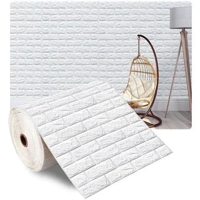 Papier peint auto adhésif brique moderne résistant humidité antistatique 200cm 70cm